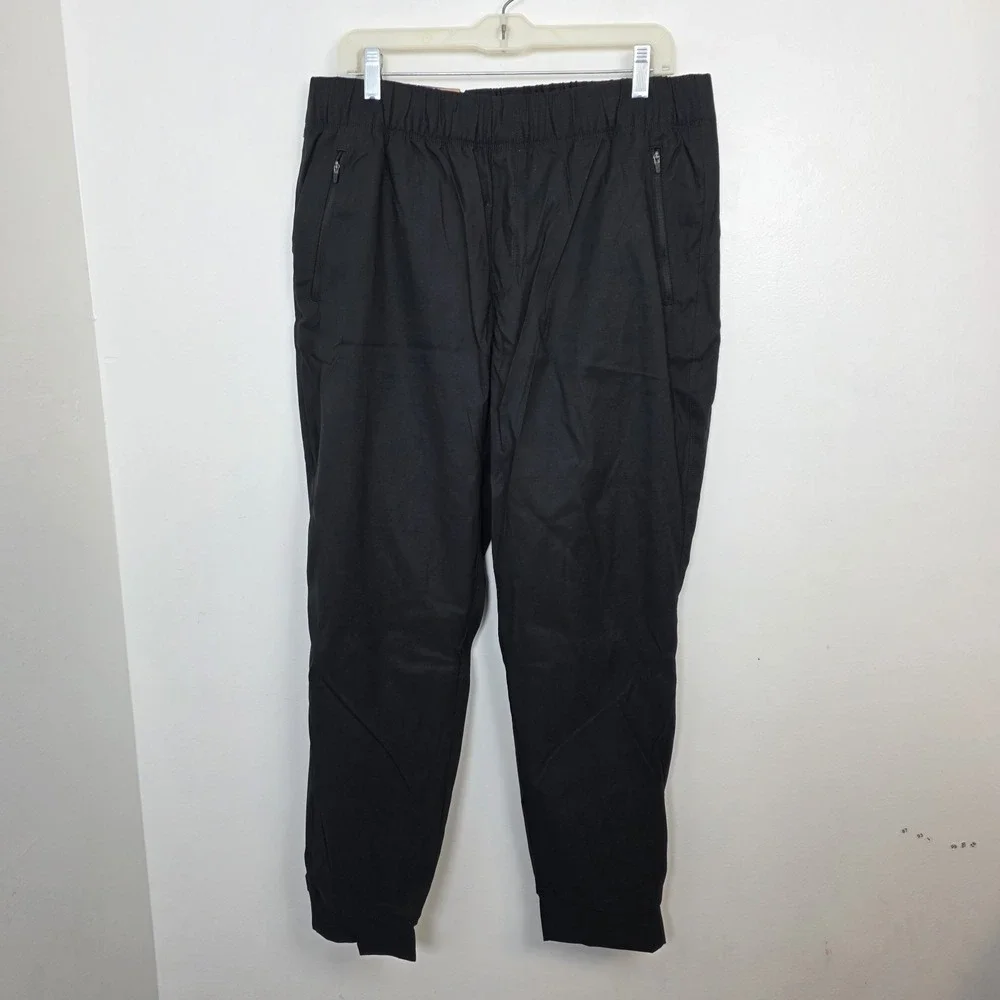 Eddie Bauer Black Fleece Lined Rainier Outdoor Athleisure Hiking Joggers Size 14 - Picture 7 of 8